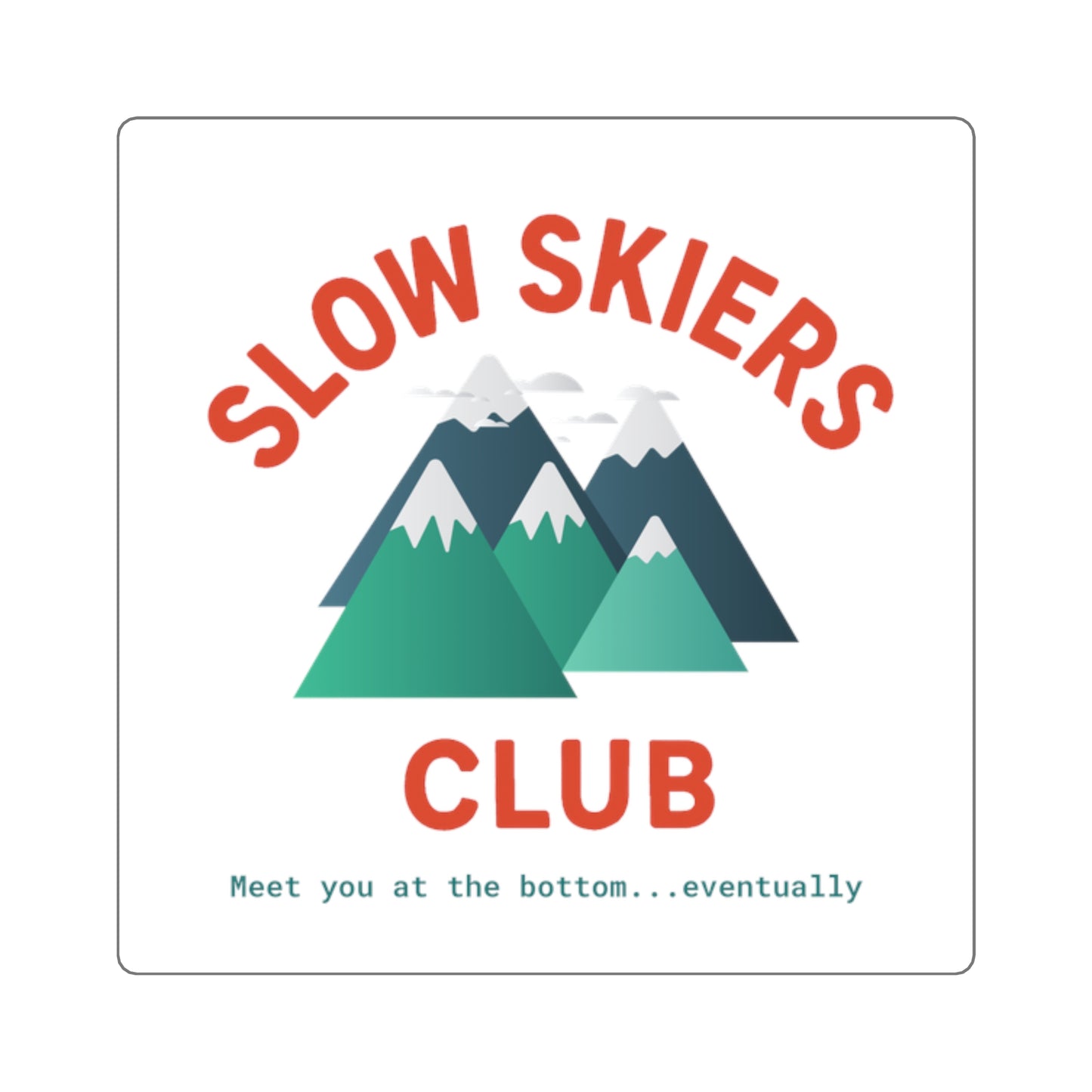 Slow Skiers Club Stickers