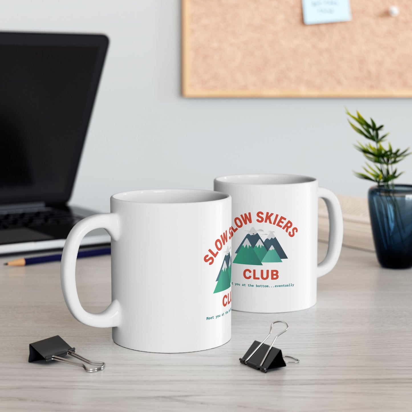 Slow Skiers Club Ceramic Mug