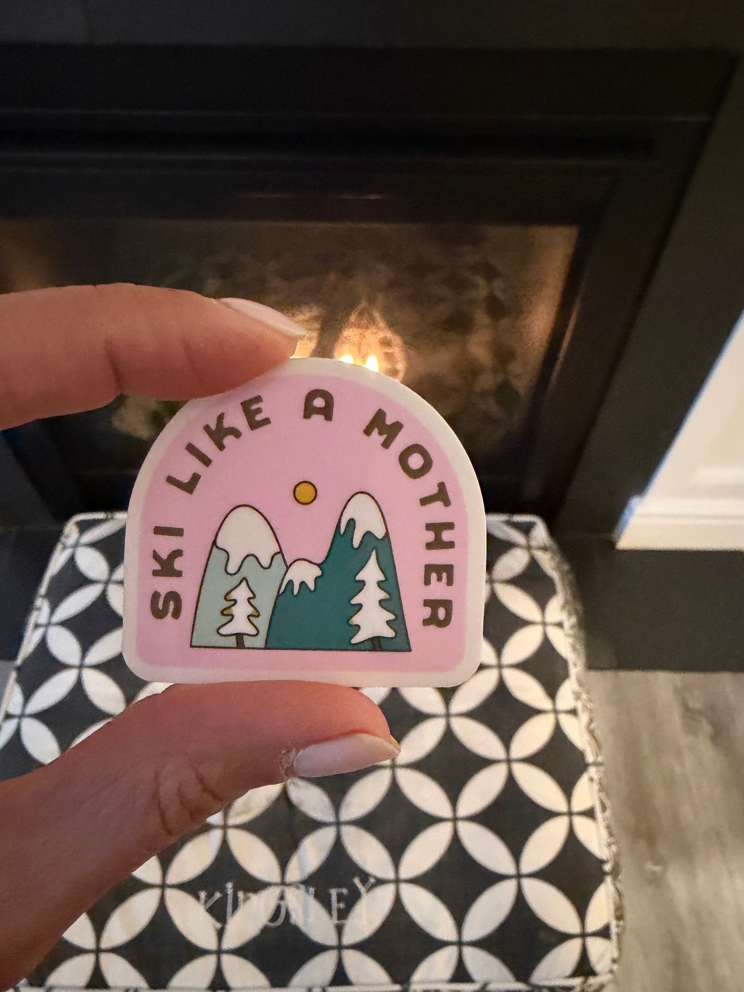 Ski Like a Mother Sticker