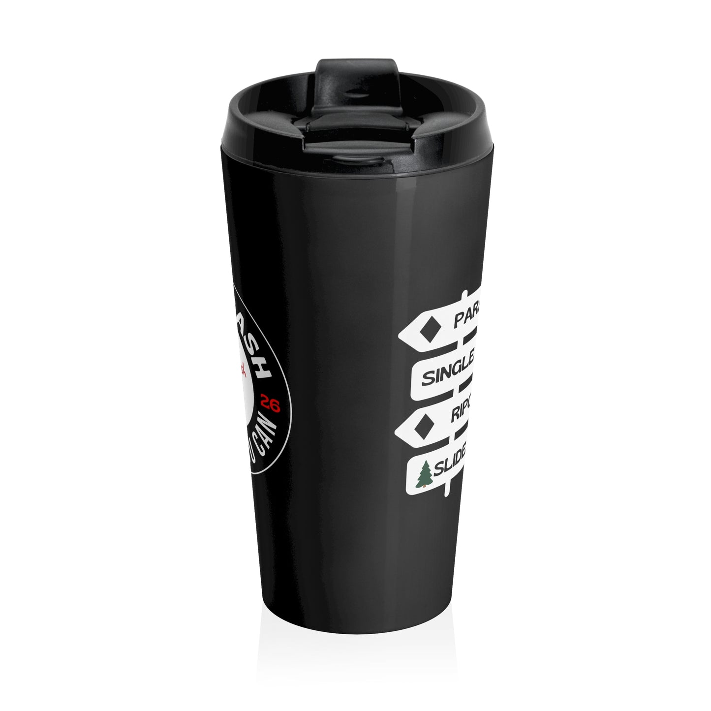 Travel Mug — 'Bushkill Skiing' Stainless Steel Thermal Tumbler