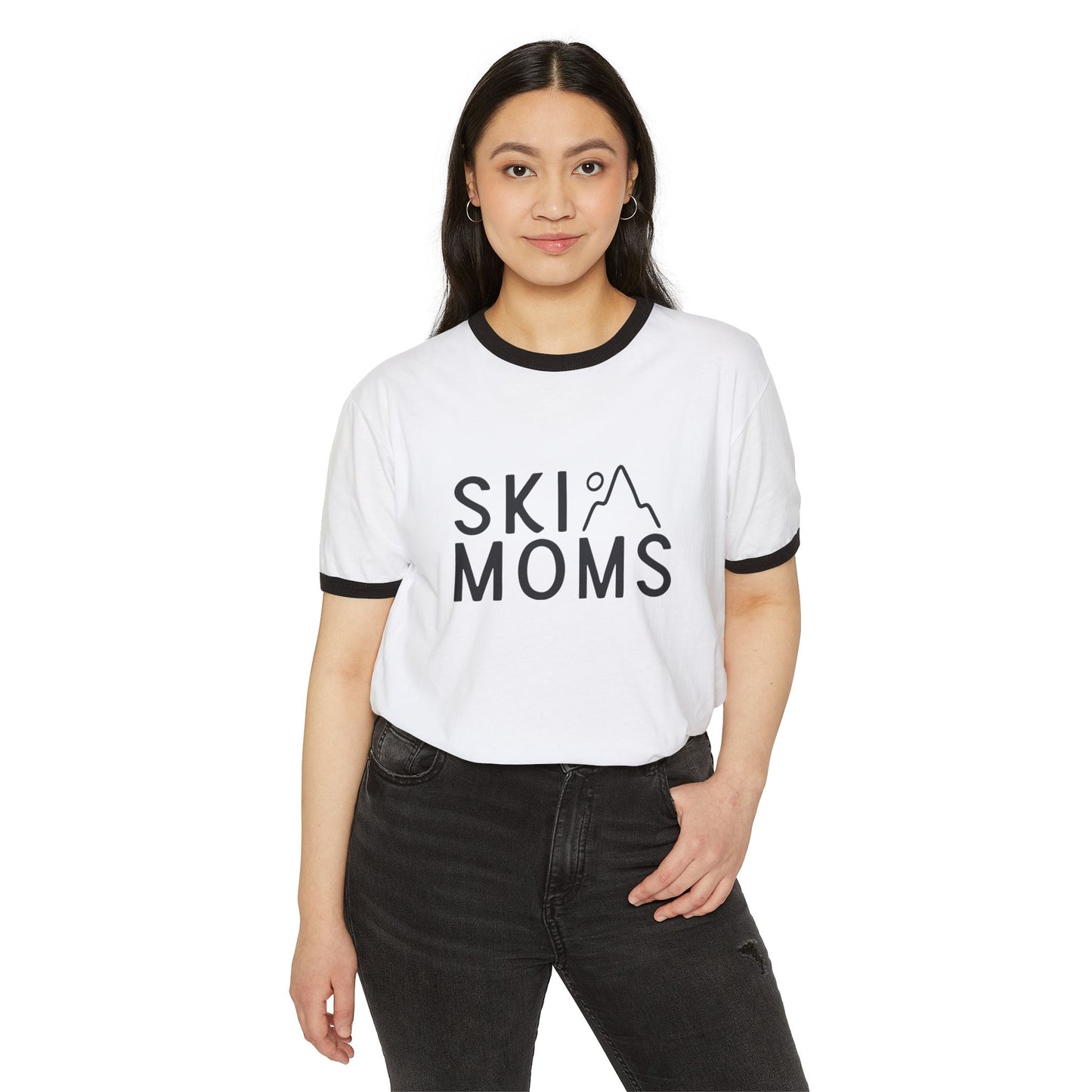 Ski Moms Cotton Ringer T-Shirt