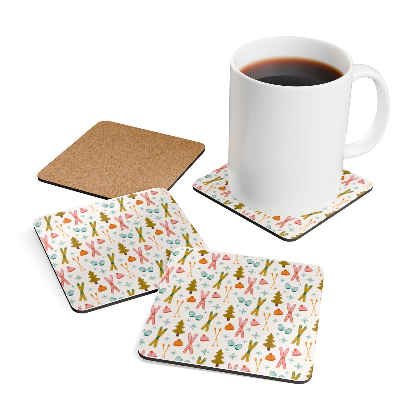 Exclusive Ski Moms Print | Winter Coasters