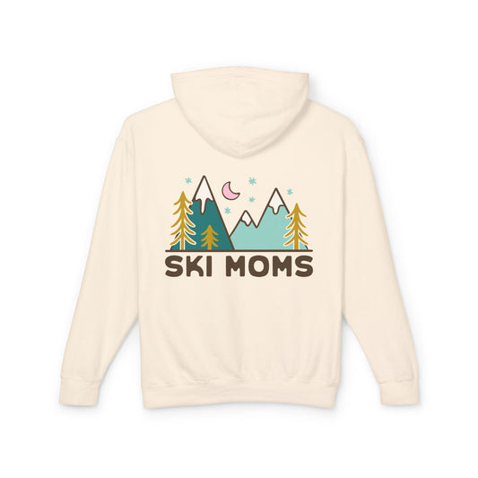 Ski Moms Hoodie – Cozy Mountain Graphic Lightweight Sweatshirt