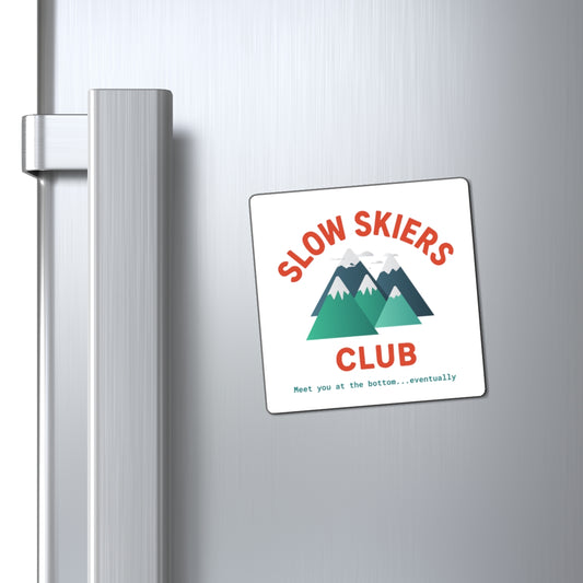 Slow Skiers Club Magnets