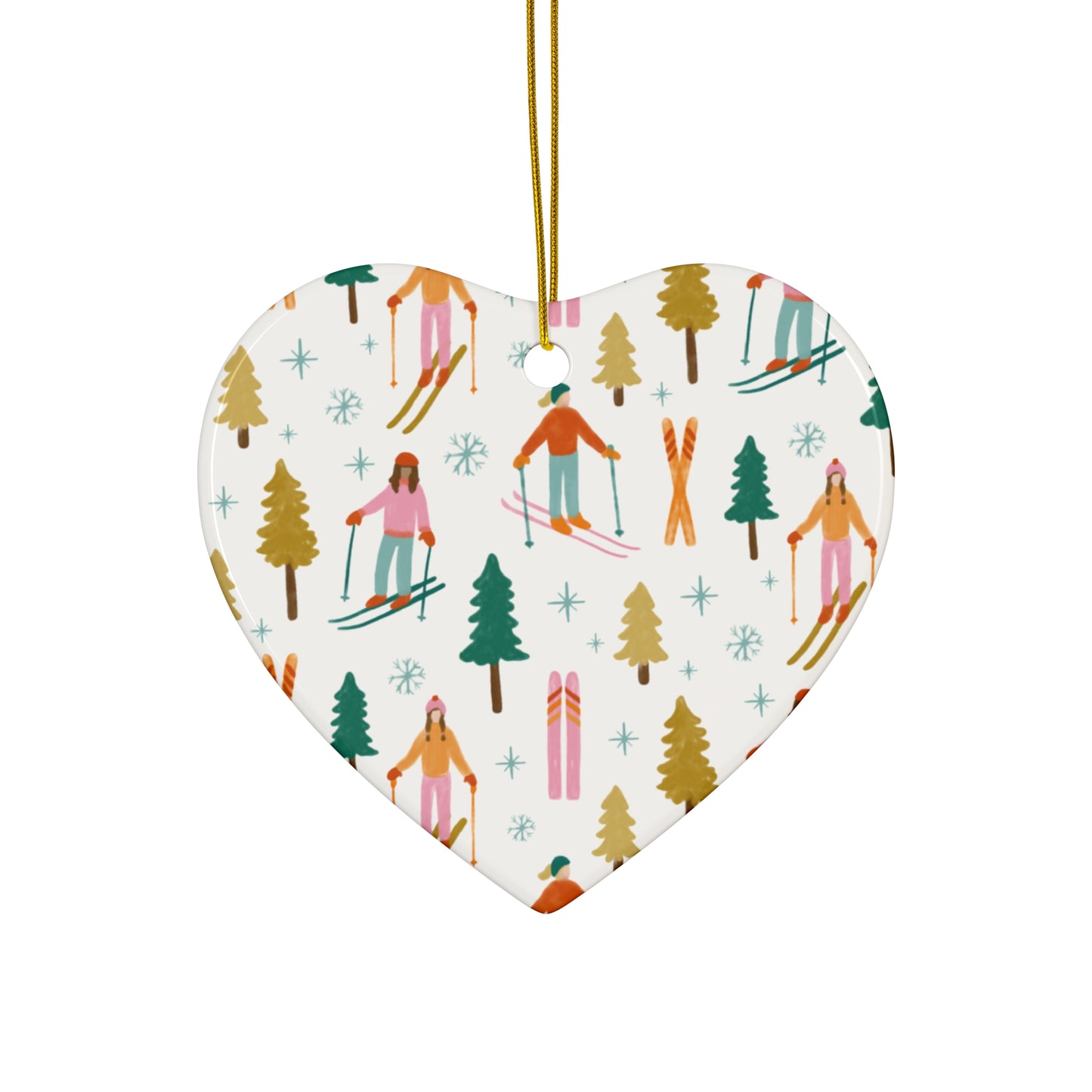 Exclusive Ski Moms Print | Winter Adventure Ceramic Ornament