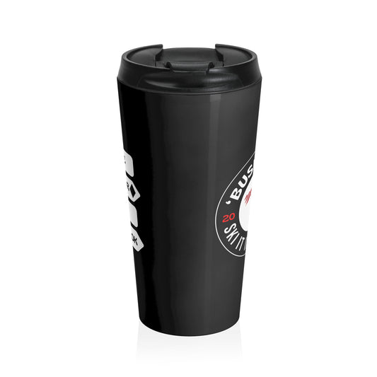 Travel Mug — 'Bushkill Skiing' Stainless Steel Thermal Tumbler