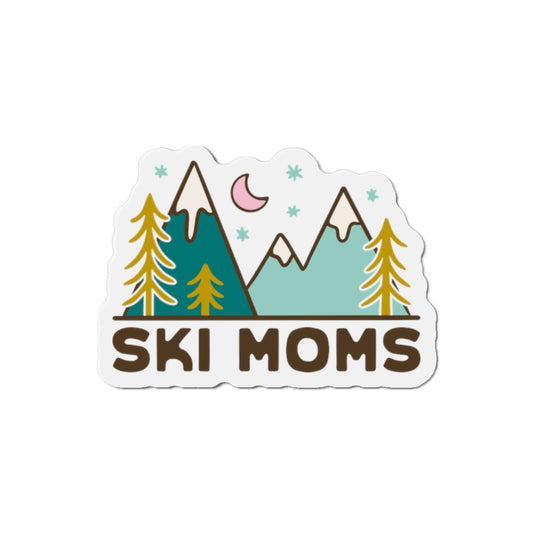 Ski Moms Die-Cut Magnet