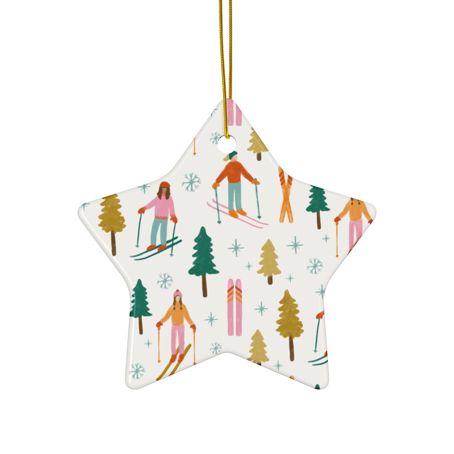 Exclusive Ski Moms Print | Winter Adventure Ceramic Ornament