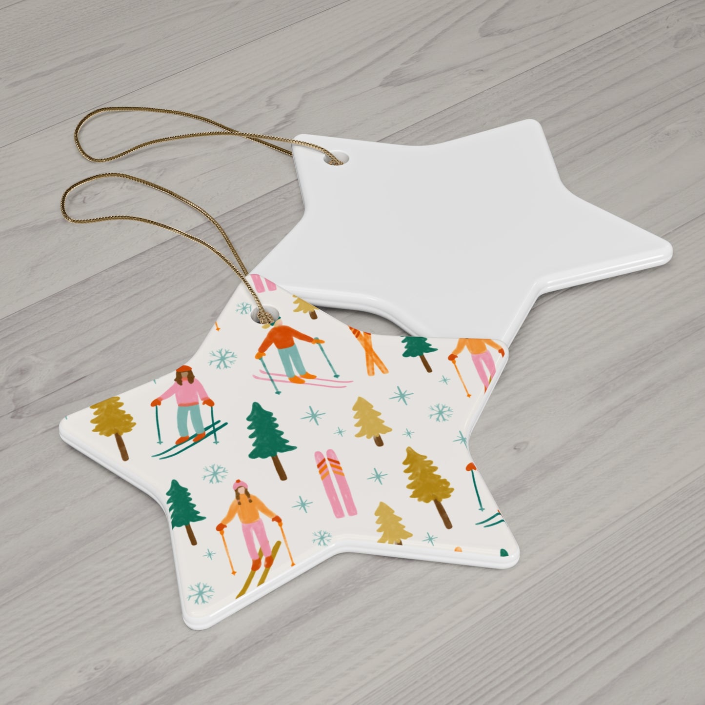 Exclusive Ski Moms Print | Winter Adventure Ceramic Ornament