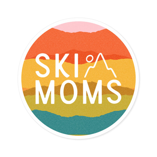 Ski Moms Round Stickers, Indoor\Outdoor