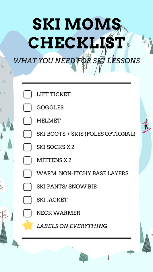 FREE Ski Lesson Packing List