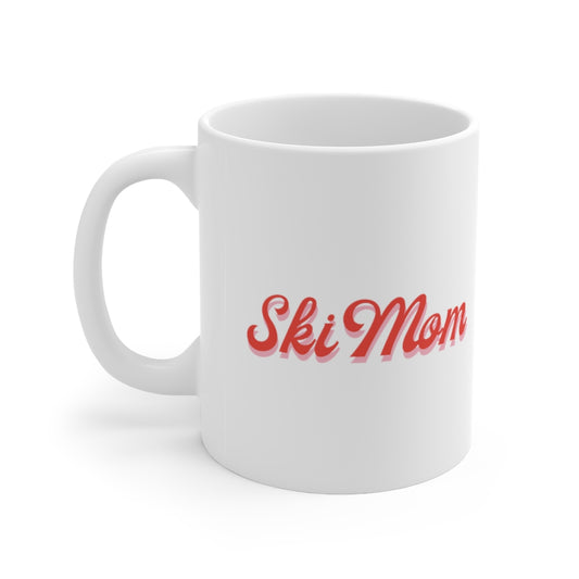 Retro Ski Mom Ceramic Mug 11oz