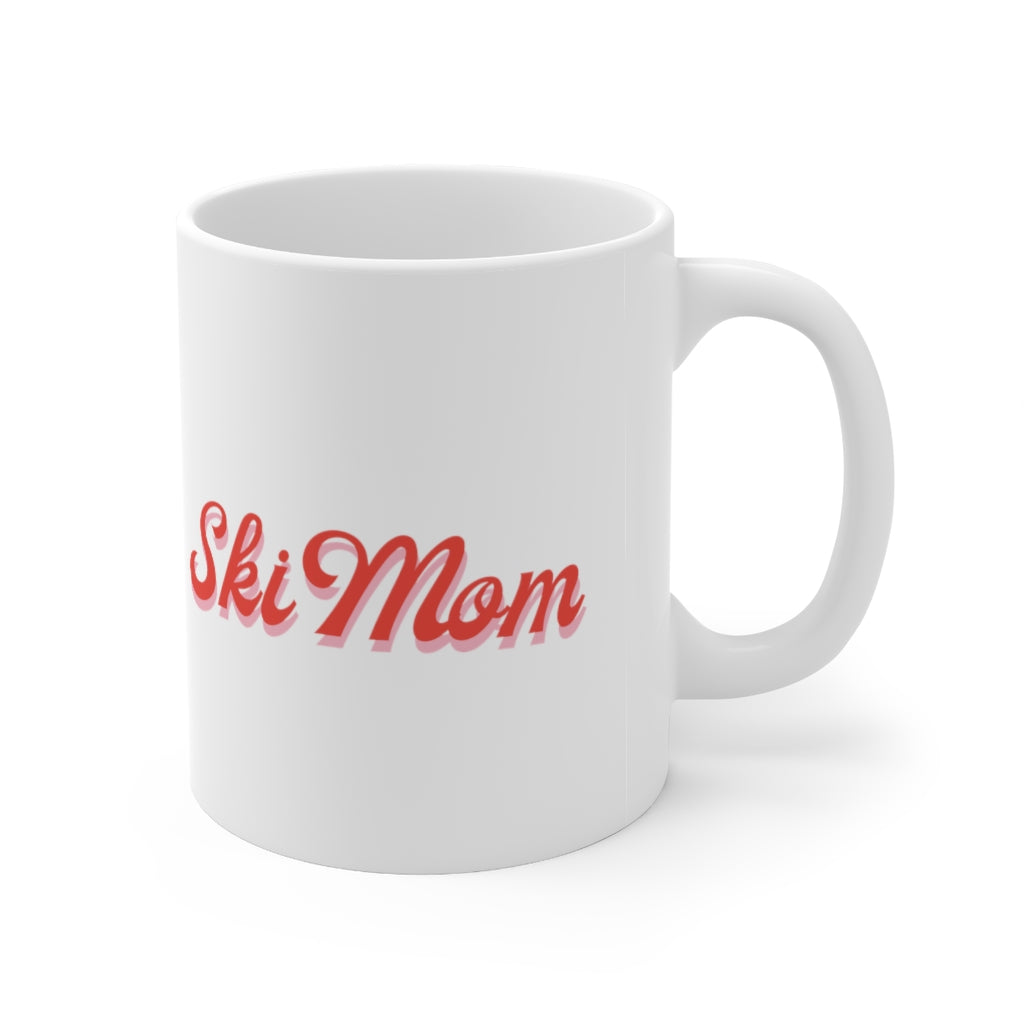 Retro Ski Mom Ceramic Mug 11oz